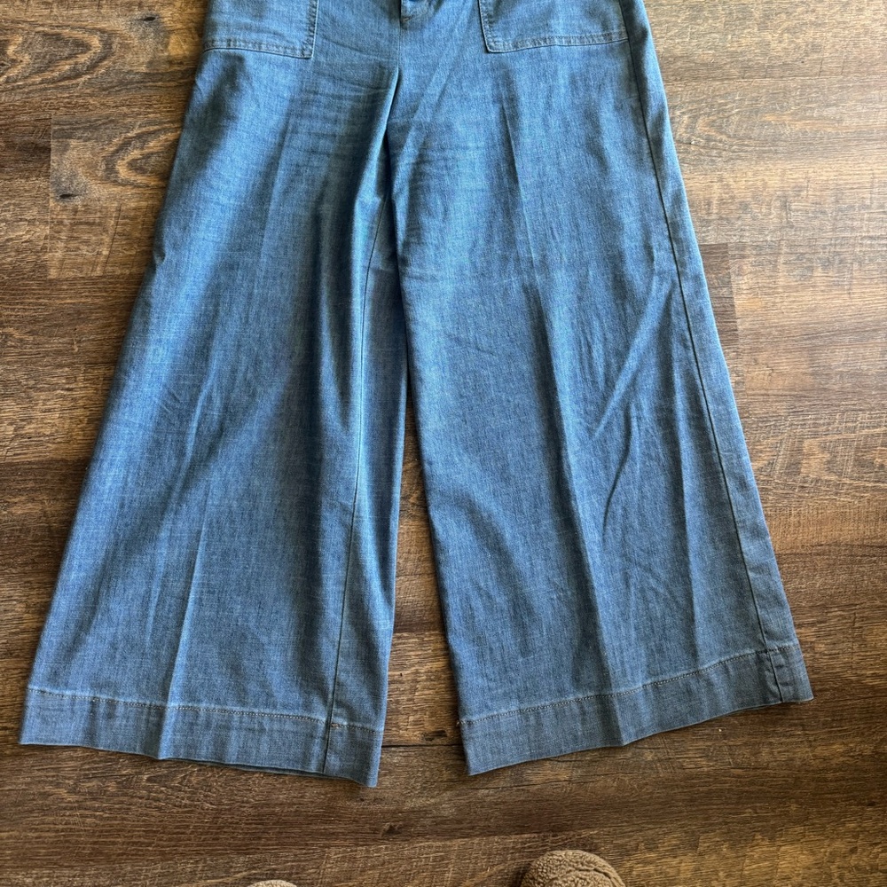 Wide-Leg Denim Pants by Level 99
